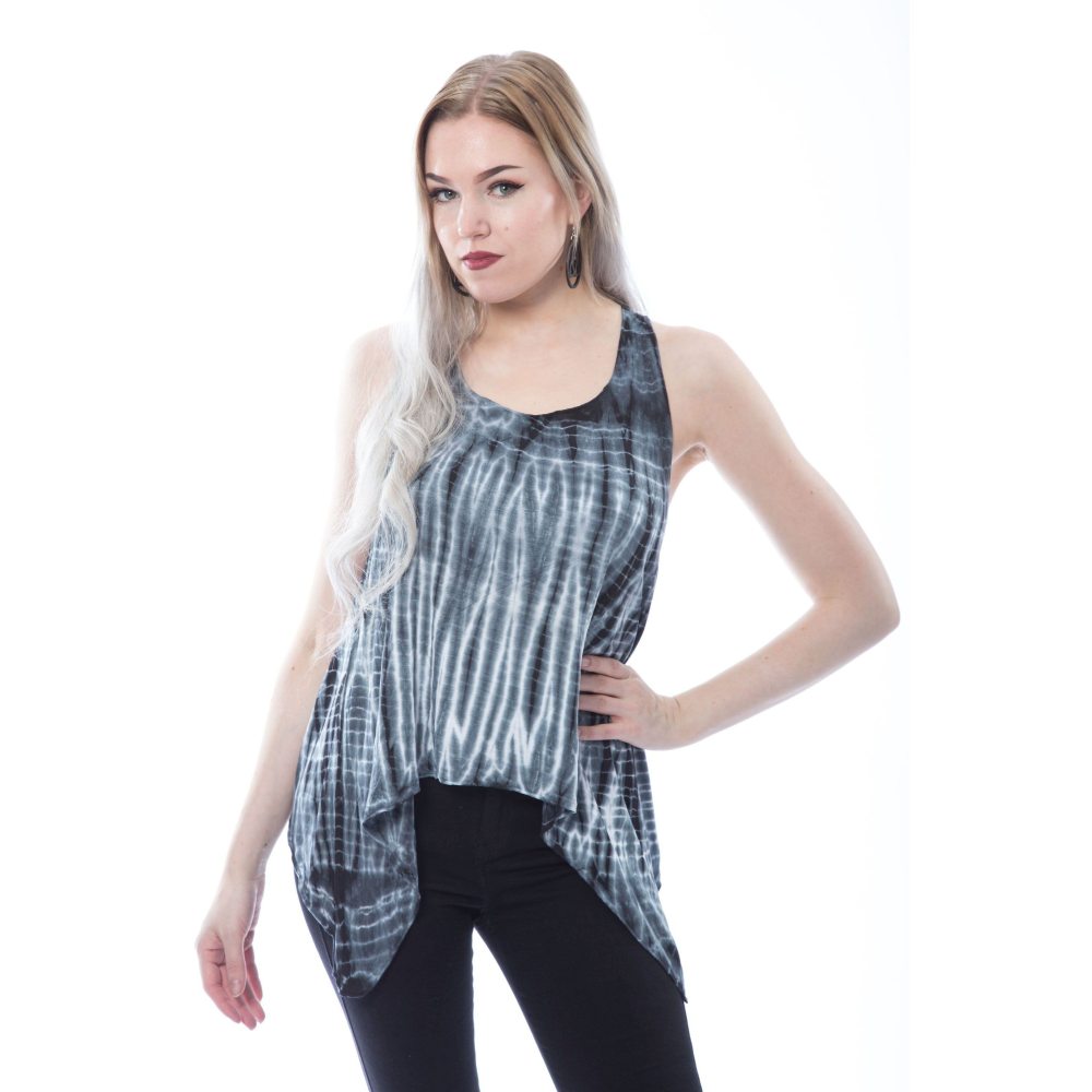 Innocent Lifestyle - RAIN Mouwloze top - Grijs/Wit